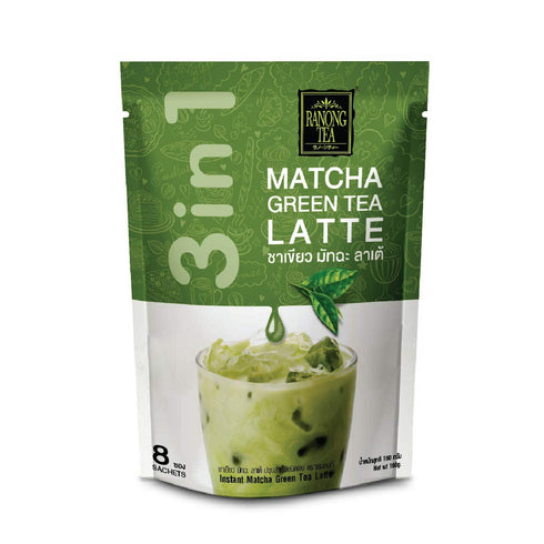 Ranong Tea Matcha Green Tea Latte Instant Drink Mix 8 Sachets...
