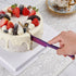 Purple Cake Cutter Set, Stainless Steel Cake Cutting Utensils Include 13-inch Cake Knife and 9.3-inch Cake Server for Weddings, Birthdays, and Ann...