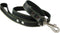 4' Classic Genuine Leather Dog Leash 1" Wide for Largest Breeds Black...