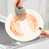 Kcldeci 3 Pack Kitchen Scrub Sponges Red Green Rose Kitchen Dish Sponge Non-Scratch Microfiber Sponge for Household Cleaning Dishes, Pots and Pans...