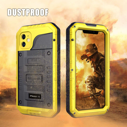 Mitywah Waterproof Case for iPhone 11 Pro, Heavy Duty Military Grade Shockproof Cover Built-in Screen Protection, Rugged Thick Full Body Protect M...