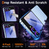 YWXTW EZ Alignment for Samsung Galaxy Z Flip 6 Screen Protector, 2 PCS Front Tempered Glass Cover Screen Protector+1 Set Camera Lens Protector, Bu...
