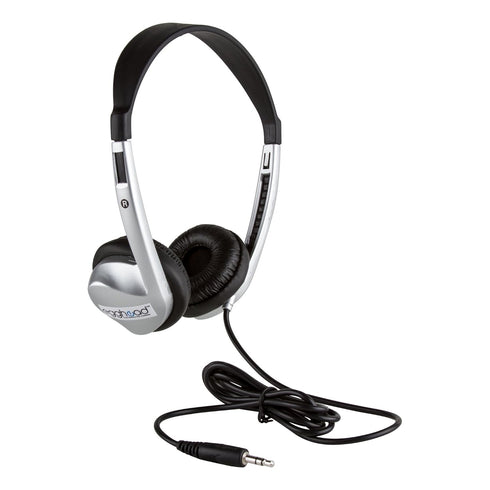 Egghead Stereo School Headphone with Leatherette Ear Cushion, Black, EGG-IAG-1008-SO...