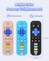 USLAI Baby Teething Toy (TV Remote Shape) - Food Grade Silicone Chew Toy for Babies 3-24 Months - BPA-Free Teether for Soothing Gums - Pink...