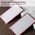 Ring Binder Depot, Recipe Cards Lined with Maroon and White Design 4 inch X 6 inch on Premium Thick Card Stock Great Gift for Amateurs or Experien...