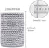 5mm Twisted Cord Trim, 59 Feet Silver Decorative Rope for Curtain Tieback, Upholstery, Honor Cord, Home Decor...