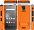 Case compatible with Sonim XP10 (XP9900), Protective Shell Case with Kickstand and Screen Protector (Orange)...
