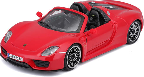 Bburago 1:24 Scale Porsche 918 Spyder Diecast Vehicle (Colors May Vary)...