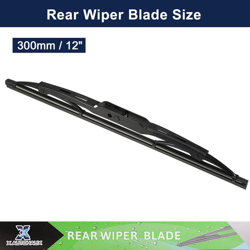 X AUTOHAUX Rear Windshield Wiper Blade 12" for Chevrolet Equinox 2010-2016 for Cadillac SRX 2010-2016 for Cadillac XT5 2016-2020 for All Cars in 7...