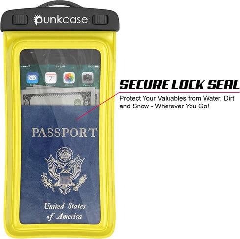 Waterproof Phone Pouch, PunkBag Universal Floating Dry Case Bag for Most Cell Phones incl. iPhone 8 Plus & Samsung Galaxy S9 | Perfect for Keeping...