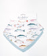 Baby Bib for Drooling and Teething - Highly Absorbent, Machine Washable, Durable, Soft Snap Closure, Pacifier Clip - Let's Go Fishing...