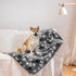 Waterproof Dog Blanket, Pattern Printing Super Soft Warm Fluffy Facecloth Sofa Car Bed Protector, Urine Proof Washable Outdoor Pet Blanket for Pup...
