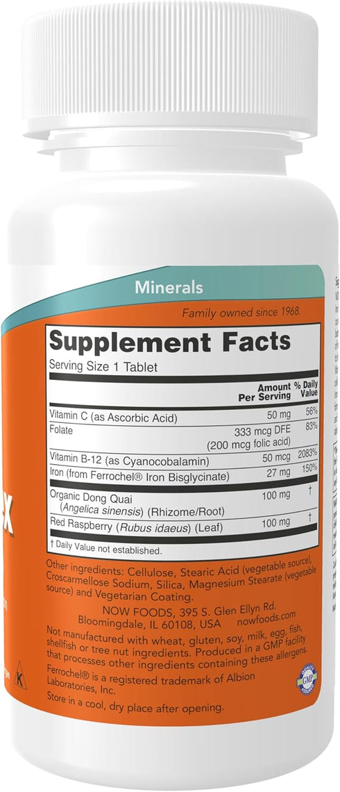 NOW Supplements, Iron Complex, Non-Constipating*, Essential Mineral, 100 Tablets...