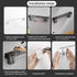 Kitchen Wall Mount Utensil Rack Utensil Wall Organizer for Spoons, Knives, Forks, Chopsticks, Cookware Cutlery Holder (Silver)...