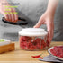Manual Food Chopper Vegetable Chopper, ZWCEGND 550ML Garlic Mincer Hand Pull String Onion Cutter with Big Pull Ring for Veggies, Meat, Ginger, Pep...
