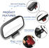 JONMON Blind Spot Mirror - 1 Pack Adjustable 360 Degree Rotation Car Auxiliary Convex Wide Angle Mirror Snap Way Clip On Side Rearview Mirror Univ...