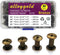 Bronze M5 Chicago Screws Assorted Kit 80 Sets 4 Sizes Leather Rivets 1/4 1/3 3/8 1/2 inches Screw Posts Rivets Nail Rivet Chicago Buttons for DIY ...