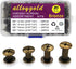 Bronze M5 Chicago Screws Assorted Kit 80 Sets 4 Sizes Leather Rivets 1/4 1/3 3/8 1/2 inches Screw Posts Rivets Nail Rivet Chicago Buttons for DIY ...