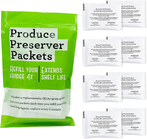 AMI PARTS W10346771A Produce Preserver Replacement Part Compatible with Refrigerators(4 replacements-8packs)...