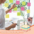 2 Pcs Post Note Holder Rose Gold Sticky Note Holder Cute Memo Note Cube Holder Dispenser Office Notepad Holder for Desk Organizer Mesh Memo Holder...