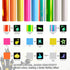 Glow in Dark Vinyl Permanent HTV Heat Transfer Vinyl, Heflashor Glow in The Dark Iron on Transfer Vinyl 9 Pack PU Luminous Fluorescent Color Chang...