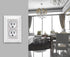 Bling Wall Plates for Electrical Outlets,2023 Glitter Cute Covers,Silver Rhinestones White Texture Electrical Outlet Covers Wall Plate Decorative ...