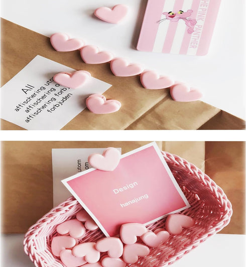 30pcs Heart Shaped Binder Clips,Mini Decorative Paper Clips,Paper and Bag Clips for Coffee Office Photo Picture Pages Holder...