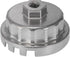 64.5mm Oil Filter Wrench Compatible with Toyota Camry RAV4 4Runner Tacoma Lexus Oil Filter Removal Tool, 14 Flutes 4 Slots for 2.0L-5.7L Engine, 3...
