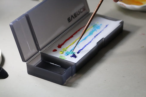 Wet Palette for Acrylic Painting Paper Palette with Pen wash Box- Premium Wet Palette for Miniatures Paintwith 50 Palette Paper Sheets & 1Wet Pale...