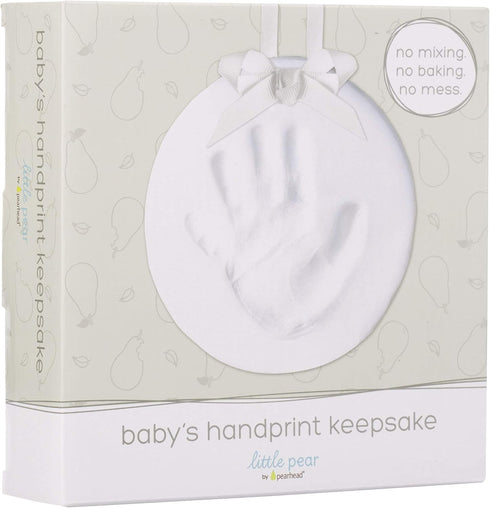 Hanging Baby's Print Keepsake Ornament, Nursery Décor, Holiday Baby, Christmas Stocking Stuffer, White...
