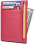 Unisex-Adult's Petite Credit Card Holder Leather Slim Minimalist Wallet, Rose, Classic...