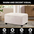 PrinceDeco Real Velvet Plush Ottoman Cover Soft Rectangle Folding Storage Covers Furniture Protector Removable Footstool Protect Footrest Covers E...