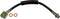 Dorman H102471 Front Driver Side Brake Hydraulic Hose Compatible with Select Ford / Lincoln / Mercury Models...