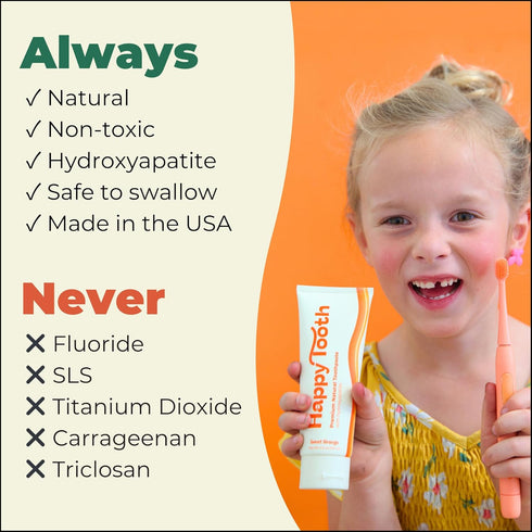 Natural Hydroxyapatite Toothpaste - Fluoride Free, SLS Free - Whitening for Sensitive Teeth - Natural Ingredients - Dentist Formulated & Recommend...