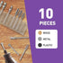 Carving Bits Carbide Burr Set Compatible With Rotary Tool, 10Pcs Grinding Bits for Die Grinders Accessories with 1/8" Shank, Rasp Bits Accessories...