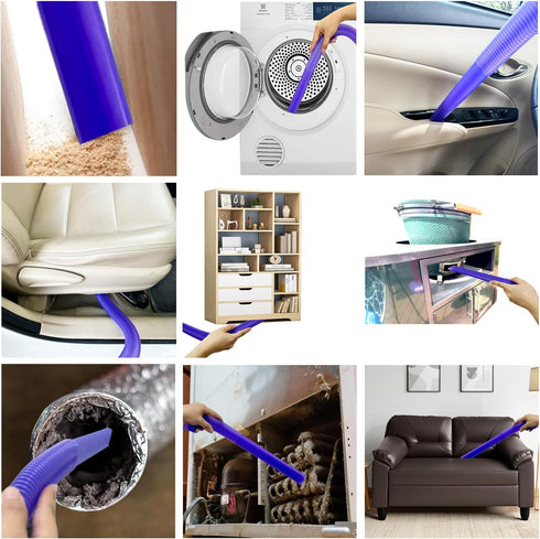 Dryer Vent Cleaner Kit & Refrigerator Condenser Coil Brush Compatible Shark Rocket HV300 HV301 & Rotator NV751 NV650 NV800 Series & Small Shop vac...