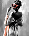 Posterizer 1 pcs-glamorous woman in a vintage-inspired glittery fashion 3-Inspirational Women's Art-Adventure Wall Art-Gift for Women, Designer Fa...