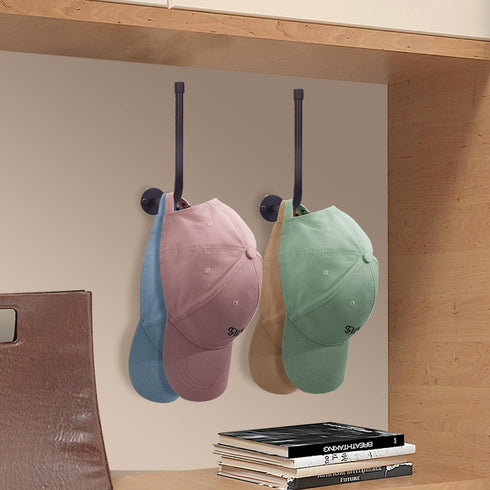 3 Pack Hat Racks for Baseball Caps,Metal Hat Holder Storage Organizer,Space Saving Holds 20 Caps Modern Design Wall Mount Hat Organizer for Entryw...