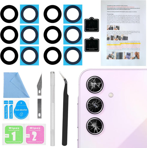 2PCS Galaxy A35 Back Rear Camera Lens Glass Replacement, ASDAWN Back Lens Glass for Samsung Galaxy A35 6.6 inches All Carriers with Free Lens Film...