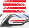 4PCS Car Rear View Mirror Stickers, Waterproof Auto Side Rearview Mirrors Decal Stripes, Universal Anti-Collision Striped Automotive Warning Strip...