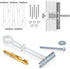 CondoMounts MSK8001 Steel Stud TV Mounting Kit | Metal Stud Anchors | TV Mount Metal Studs | Holds 200lbs on Steel Stud | Includes 6 Elephant Anch...