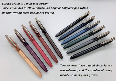 Sarasa Zebra Gel Ballpoint Pen Grand 0.5mm 11 Color Retractable Pen Refill Set RJF5 With Original Stylus Ballpoint Touch Pen......