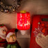 STAR MOON Pluggable Fragrance Ceramic Wax Melt Night Light Warmer for Christmas Decoration No fire Hazard Packed with Two Bulbs - Abrasive Red Rei...
