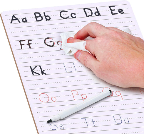 Scribbledo Dry Erase Handwriting Practice for Kids 9 x 12 inch Alphabet Tracing Board Whiteboard Letter Tracing for Kids Ages 3-5 Write and Wipe A...