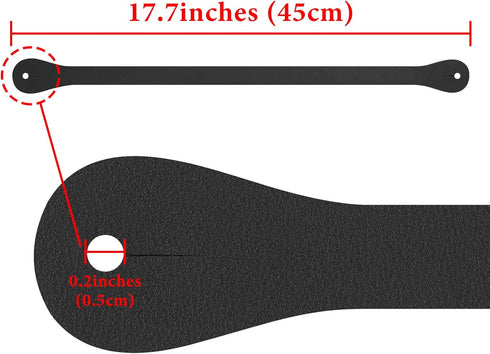 GEEKRIA Earphones Neck Strap, Soft Vegan Leather Anti-Lost Earbuds Holder Neck Band Compatible with Appl EarPods and Other Wired Headphone (Black)...