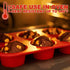 Anaeat Silicone Muffin Pan - 6 Cups Non-Stick Cupcake Molds, Food Grade Silicone Baking Tray for Making Egg Muffin, Cupcake, Quiches, Tart and Des...