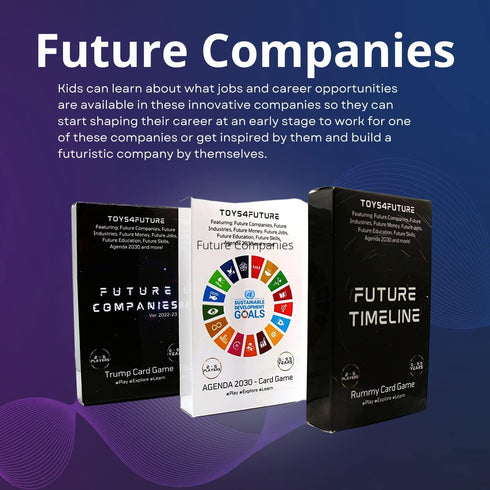 Future Companies Educational Playing Cards | Learn About Leaders in Artificial Intelligence, Genomic Revolution, Space Exploration, Robotics, Data...