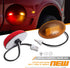 HERCOO LED Dually Bed Fender Side Marker Lights Front Rear Lamps Compatible with Ford 1999-2010 F350 F450 F550 Super Duty, Amber & Red...