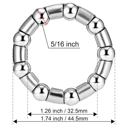 Bike-Ball-Bearing-Retainer, Bicycle-Ball-Bearings, 5/16" x 9-Balls-Bike-Crank - 4 Pcs Replacement Mountain Bike Parts Repair Accessories for MTB B...