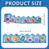 1 roll 65.62 Feet Welcome Back to School Bulletin Board Border Stickers, Bulletin Board Trim Classroom Decorations for Term Begins (Blue)...